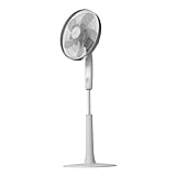 Cecotec Ventilador de Pie con Mando a Distancia y Temporizador EnergySilence 1010 ExtremeConnected. 60 W, 10 aspas, 6 Velocidades, Motor de Cobre, Altura ajustable 115-135 cm, Blanco