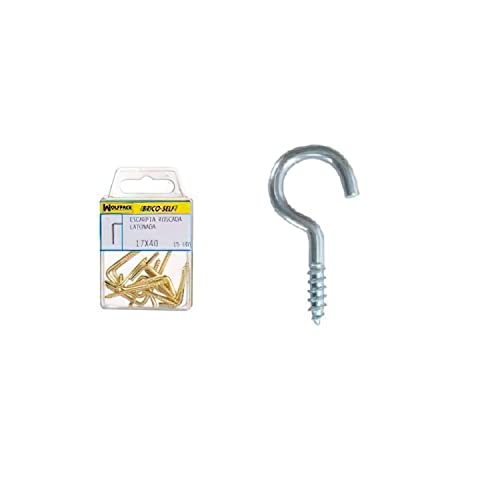 Image of Wolfpack 6200560 brico-self Shouldered Cup Hook Zinc Finish 14 x 25