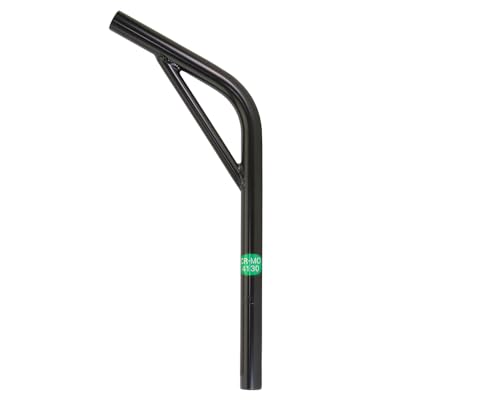 ALTALINE Bicycle Chromoly 22.2mm Black Lay-Back with Support Seatpost 400mm Long