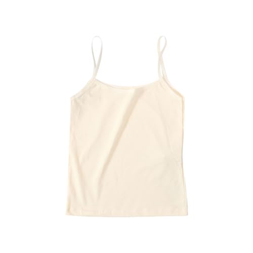 Girls' Basic Camisole Spaghetti Strap Cami Top Teen Kids Solid Color Layering Camisole Sleeveless Blouse Tank Undershirts