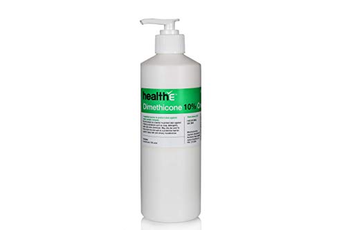 healthE - Dimethicone 10% Cream - Active Skin Protectant Barrier Against Irritating Substances (500ml Pump Bottle)