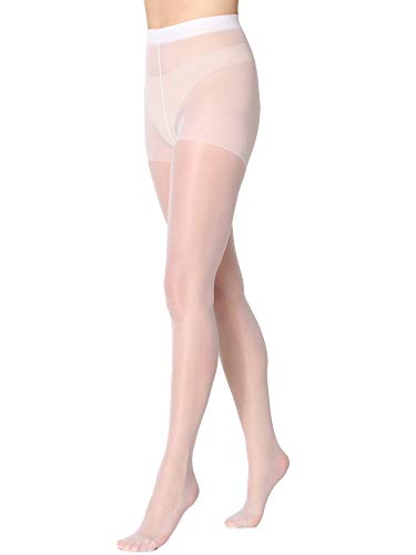Merry Style Collant Donna 15 DEN MSFI019 (Bianca, XL (Taglia Produttore: 5))