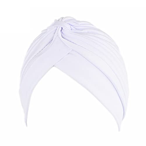 Yirepny Gorro Turbante Transpirable y cómodo para Mujer Blanco