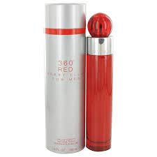Perry Ellis 360 Red Eau De Toilette Spray para hombre, 3.4 onzas