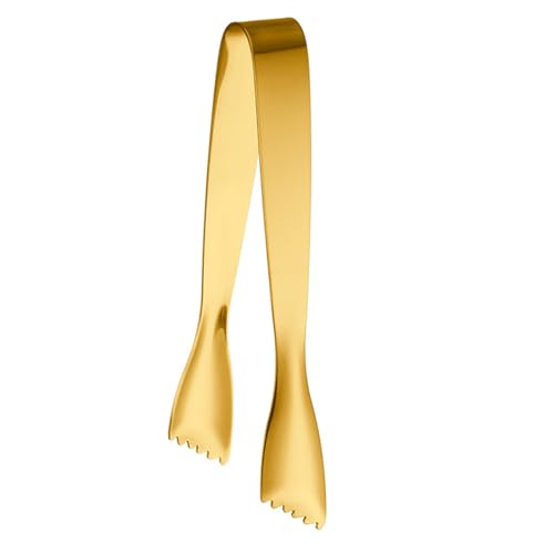 Wsdsgz Pinze per ghiaccio in acciaio inox, resistenti alla ruggine, manico ergonomico, strumento per barista per cocktail domestici, uso in cucina, pinze professionali per il ghiaccio per baristi