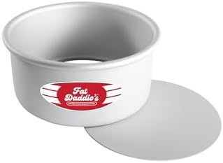 Fat Daddio's PCC-63 Round Cheesecake Pan, 6 x 3 Inch, Silver