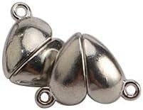 10Pairs Necklace Clasps Heart Beads -Metal Love Buckle Pendant Heart Shape Necklace -Couples Friendship Bracelets Necklaces Keychain Accessory Friendship Heart Charm Necklaces - Image 2