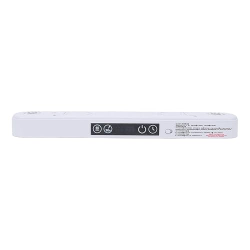 Eminchu Barra de Luz LED con Control Remoto, Luz de Escritorio Ajustable de 3 Colores con Pantalla de Reloj, Batería de 1800 MAh, Diseño de Gancho Magnético, para Gabinete de Cocina,