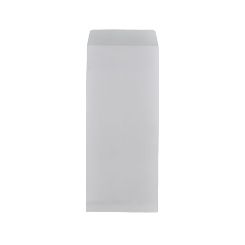 Image of Cubic 9 inchX4 inch White Cheque Envelopes - Pack of 200, Secure & Durable Envelopes for Bank Cheques, Documents & Business Use