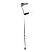 Crutches Folding Crutches- Healthcare Double Adjustable Crutches with Plastic Handle 10 Years Pair Elbow Crutches