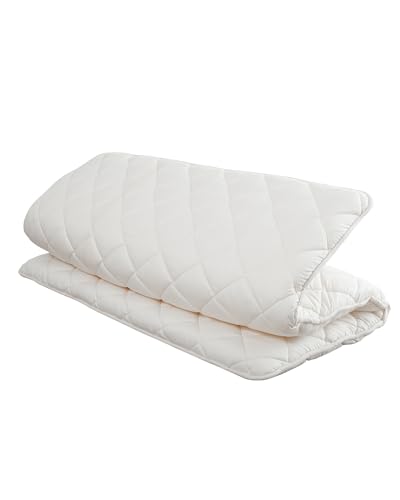 FULI Premium Japanese Futon Bed, Foldable Floor Bed, Foam Core, Full, White