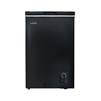 Chest Freezer - 96L Freezer, Quiet 42 dB Operation, Mechanical Temperature Control, Freestanding Design, Black, Suitable For Garages & Outbuildings - RF01CF96B24