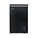 HYE Chest Freezer - 96L Freezer, Quiet 42 dB Operation, Mechanical Temperature Control, Freestanding Design, Black, Suitable For Garages & Outbuildings - RF01CF96B24
