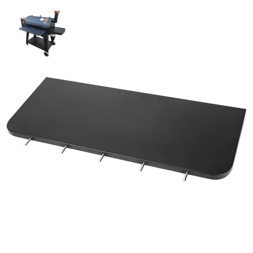 Utheer Folding Front Shelf for Pit Boss Austin XL 1000 Onyx & Savannah 1500 29.5 Heavy-Duty Grill Prep Table with 5 Hooks Space-Saving Steel Front Shelf
