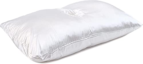 PureComfort - Funda de Almohada de Satén para la Almohada de Oreja de Diseño Especial de PureComfort - Funda para Almohada de Dormir de Lado con Orificio para la Oreja Cover