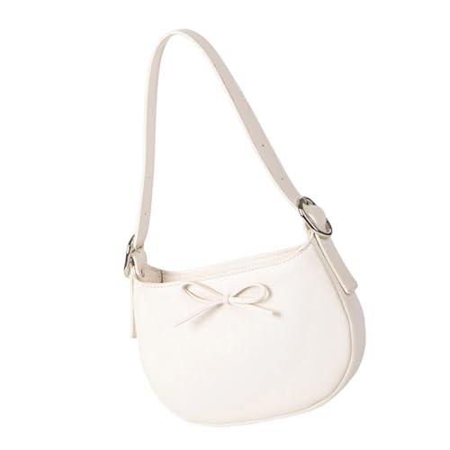 Korean Styles Armpit Shoulder Bag With Bows Decors Elegant Underarm Purse Evening Bags Handag For Commuting And Leisure Every