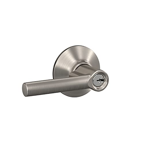 SCHLAGE F51A BRW 619 Broadway Lever Keyed Entry Lock, Satin Nickel SCHLAGE F51A BRW 619 Broadway Lever Keyed Entry Lock, Satin Nickel