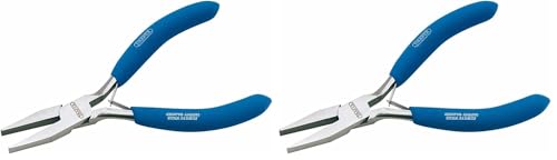 DRAPER Tools 60741 125 mm Carbon Stahl flach Nase Zange (Packung mit 2)