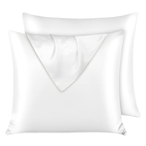 Lulusilk Kissenbezug, 100 % Naturseide, Maulbeer-Seide, aus der Zucht von 19 Seidenspinnern, pflegt Ihre Haut und schützt vor Haarausfall mit verdecktem Reißverschluss Cover