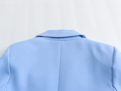 Woman Suits Elegant Notch Lapel Single Button Pants Sets Formal Office Two Piece3