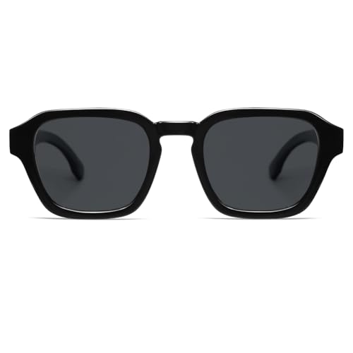 Image of VANLINKER Retro Vintage Polarized Trendy Small Square Sunglasses for Women Men 2025 Fashion Shades VL9858