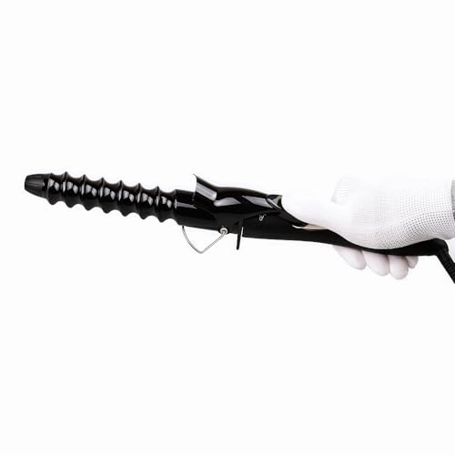 Image of 32mm /1.25 inch Ceramic Curling Iron for Bouncy Curls and Waves - Dual Voltage for Travel, Long Barrel for Short and Long Hair