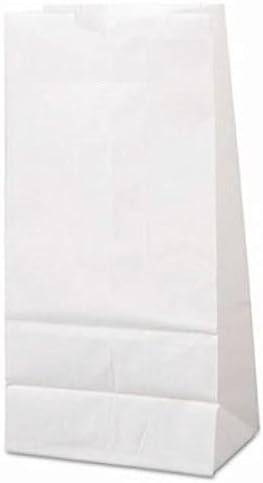Perfect Stix White Paper Lunch Bags 50 Count White Paper Bags for Lunch and Used for Craft Bags. Larger Than Standard Lunch Bags. 6 Lbs