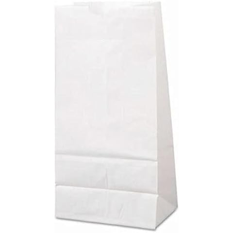 Perfect Stix White Paper Lunch Bags - 50 Count Cover