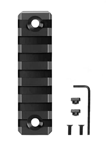 HOUSON Aluminium Picatinny-Schiene, Picatinny Schiene Adapter Montageschiene schiene Rail Mount Basis Airsoft(7-Slot)