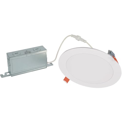 Halo HLBSL 6 in. Can Less Integrated LED, 900 Lumens, 5CCT, White HLBSL609FS5