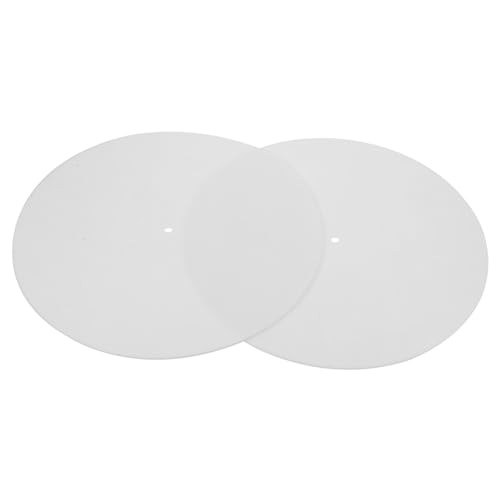 Yardwe Vinyl Record Pad Set 2pcs Felt Turntable Accessories Record Player Mat for Home Anti-static and Shock Absorbing Pad