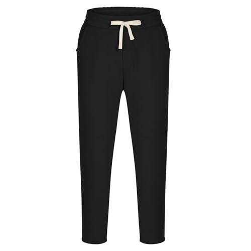Men's Casual Cotton Joggers Sweatpants Fall Outdoor Elastic Waist Workout Running Active Pants Drawstring Trousers3