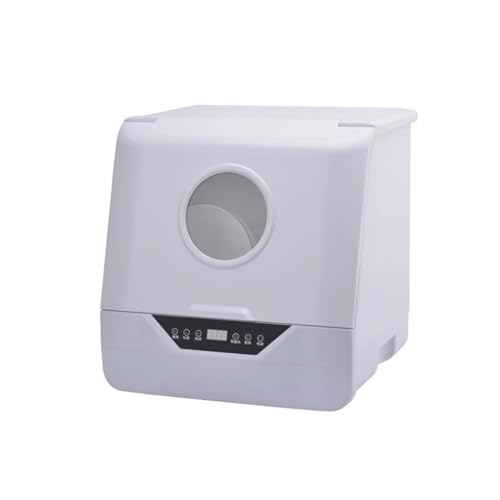 PUFAHAU Lavavajillas - Lavavajillas Industrial De Sobremesa Lavavajillas Comercial De Campana De Acero, Ideal para Casas, Apartamentos Y Autocaravanas