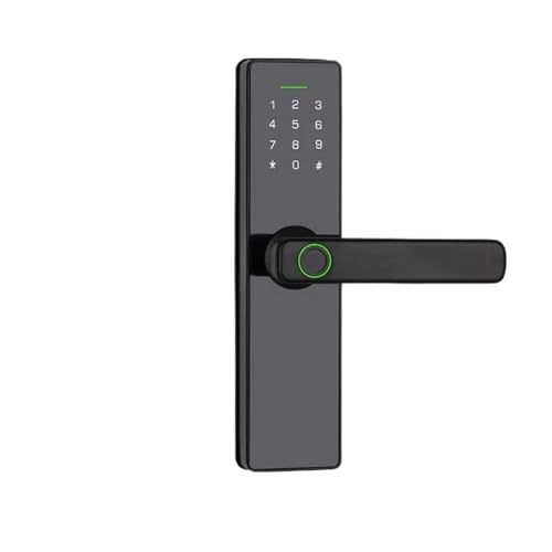 H3 ロックスマート指紋ロック電気ドアロックパスワード RFID 通過モードハンドルアプリリモコン(AI TUYA WIFI,22*147(5050))