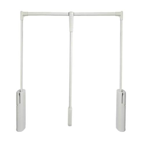Tringle de placard télescopique blanche pour dressing et armoire de chambre