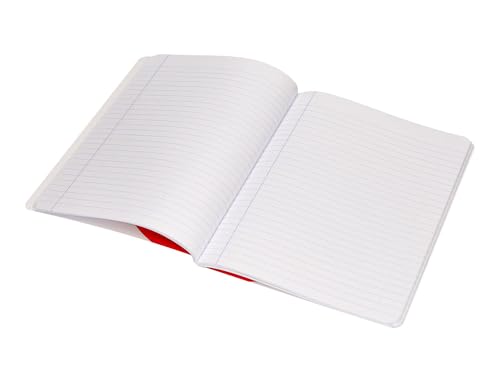 Liderpapel Notizbuch, A5+, genäht, 48 Blatt, 90 g/m², horizontal, liniert, mit Rand, 6 verschiedene Farben