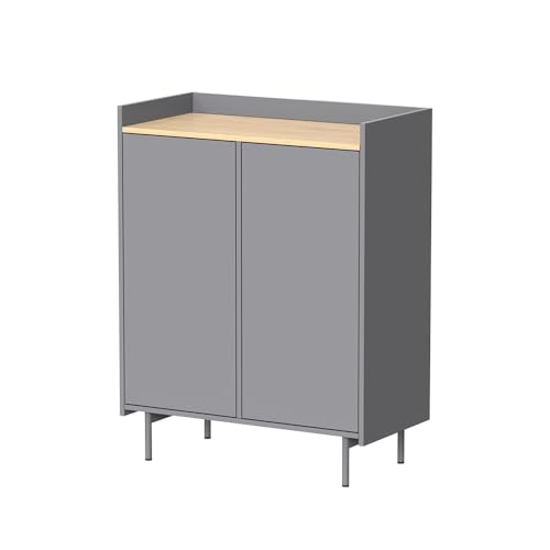 Vicco Aparador Velina Gris Roble 80 x