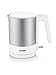 SEVERIN WK 3419 Bollitore Elettrico 2200 W in acciaio inossidabile, Bollitore per acqua e tisane con capacità di 1,7 litri, Teiera elettrica con filtro estraibile, Bianco