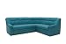Produktbild DOMO. collection Ecksofa Berlin, Zeitlose Eckcouch mit hochwertiger Federkern-Polsterung, Sofa in L-Form, Couch 205 x 250 x 89 cm, Petrol