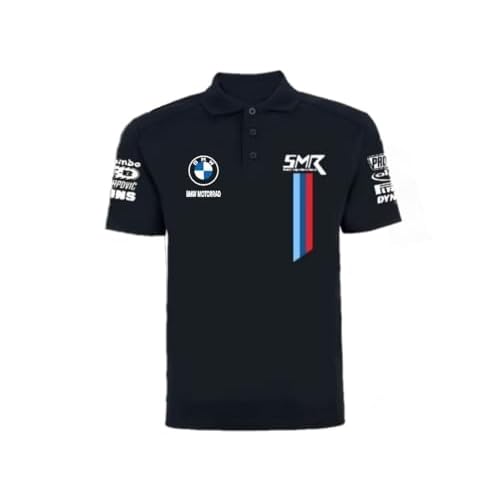 PRORACER Polo Camiseta Hombres Equipo WSBK BMẂ SMR Motorrad (XL)