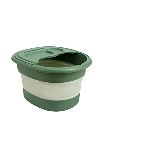Masajeador para pies plegable con bañera portátil verde