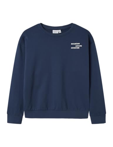 NAME IT Nkmorville LS RLX Sweat BRU Box, Insignia Blue, 122-128