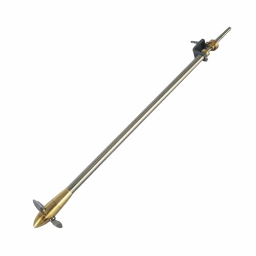 Goekhyrani Adjustable Pitch Three-Blade Propeller with Rudder and Dual Bearings for DIY Steam Engine Boat Models (Model P3)