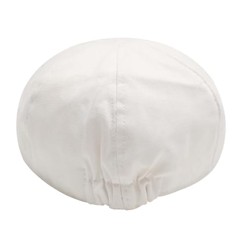 Image of ZLYC Men Cotton Flat Cap Summer Scally Ivy Gatsby Newsboy Beret Driver Cabbie Hunting Hat