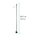 IV Pole, Stainless Steel IV Stand Poles Portable Infusion Stand IV Bag Holder with1Hooks for Hospital and Home,Metal Fixed Base, Used in Hospitals, Clinics, Wheelchairs and Beds(90.5cm)