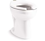 Ultra ADA-height flushometer bowl with top spud
