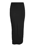 Jupe crayon pour femme avec ourlet matelassé et ourlet élastique et coutures ton sur ton au toucher doux stretch