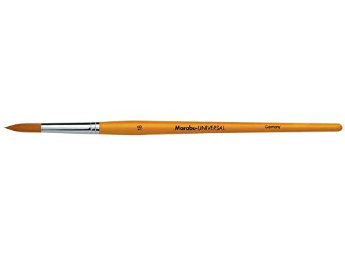 Marabu – Set di 5 pennelli a setole sintetiche Universal rotondo Dimensione 16