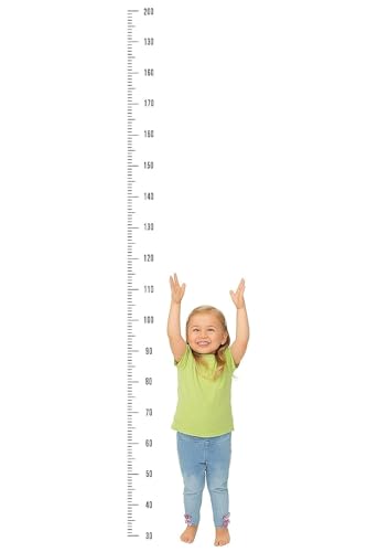 Image of Kids Growth Chart Wall Sticker- Height Measurement Wall Decal for Nursery & Bedroom - Removable & Waterproof(Up to 200cm)