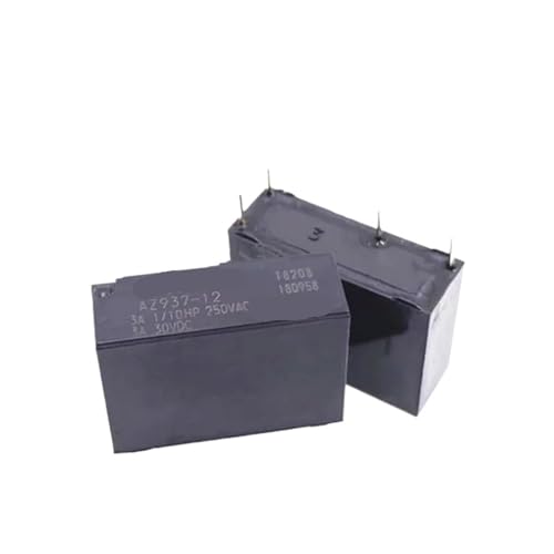 Relais AZ93712 12VDC 3A 4 broches pour circuits imprimés électriques, lot de 10 pièces